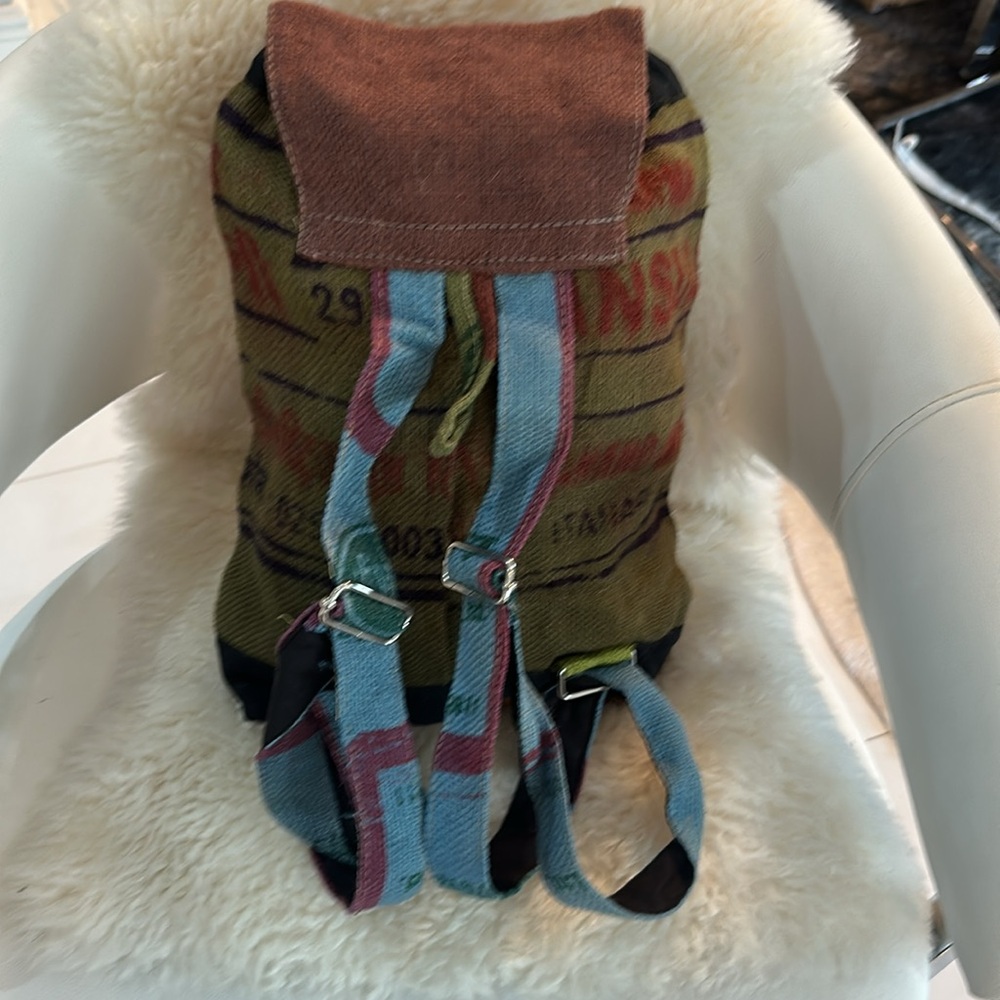 Dydaktik Recycled Jute Patchwork Backpack - image 2